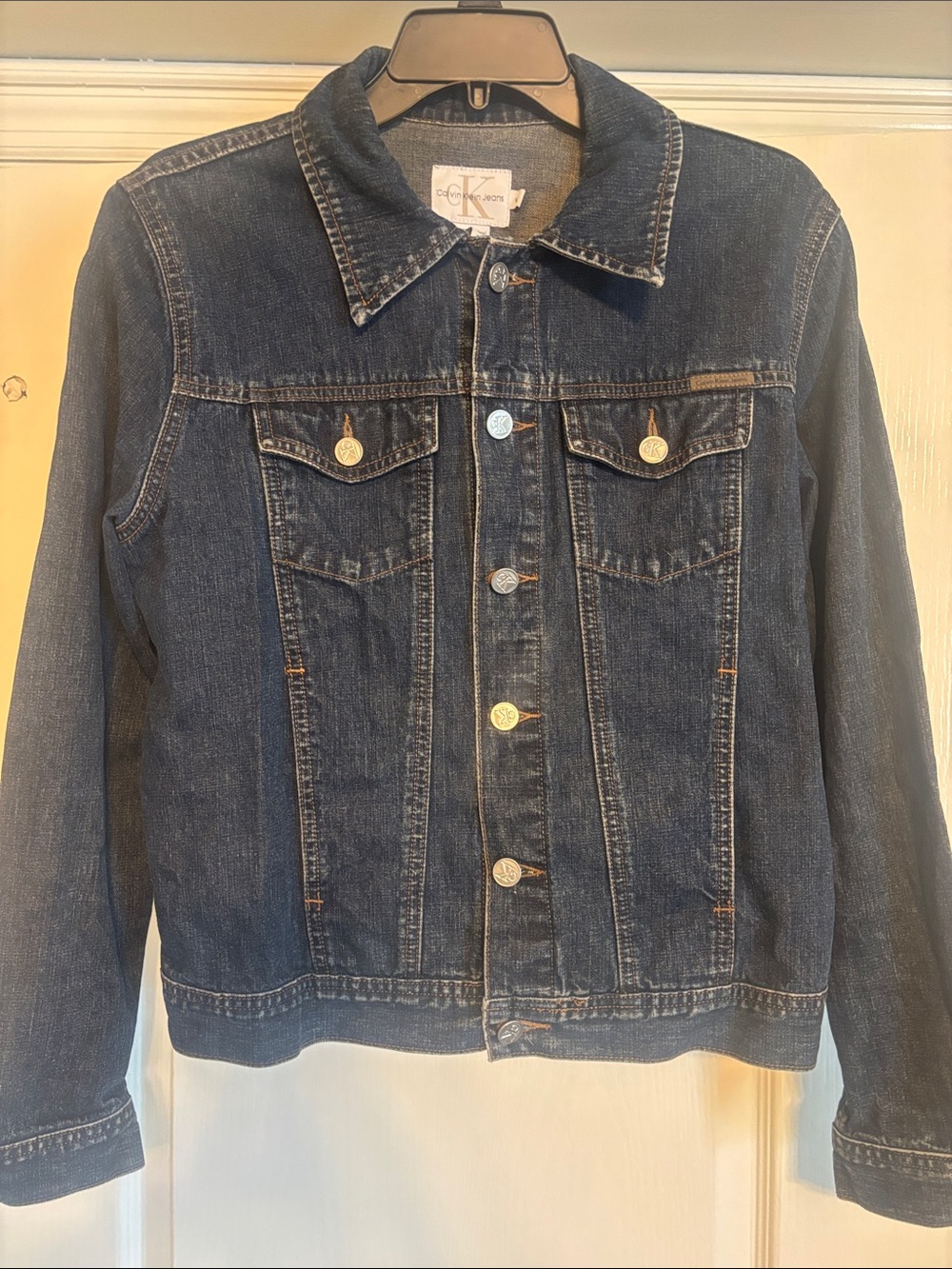 Vintage 90s CK Dark Denim Jacket